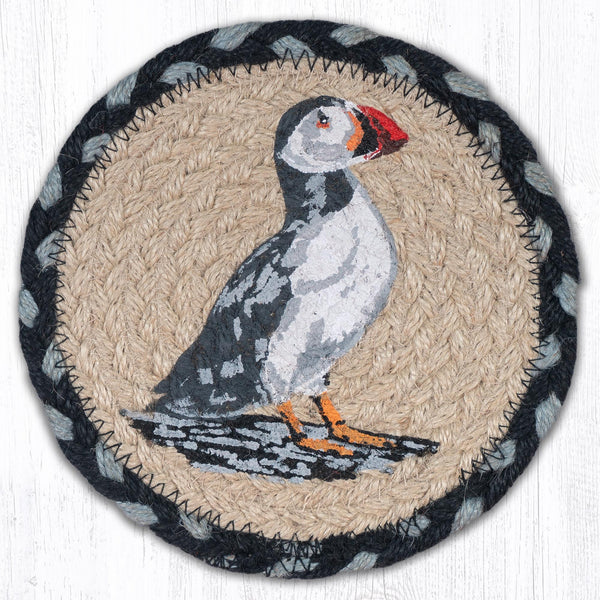 LC-701 Puffin Round Large Coaster 7"x7"