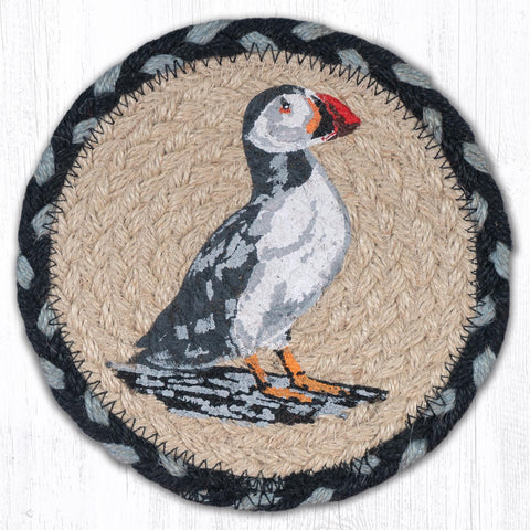 LC-701 Puffin Round Large Coaster 7"x7"