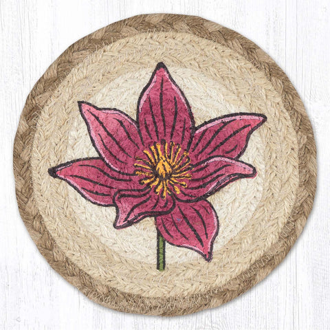 LC-776 Lily Round Large Coaster 7"x7"
