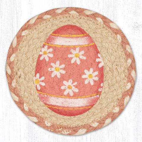 LC-878 Pink Egg Round Large Coaster 7"x7"