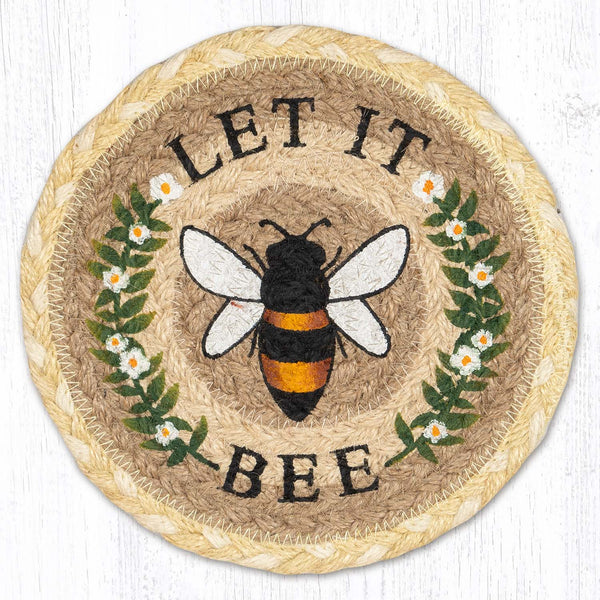 LC-880 Let It Bee Round Large Coaster 7"x7"
