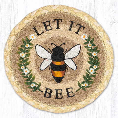 LC-880 Let It Bee Round Large Coaster 7"x7"