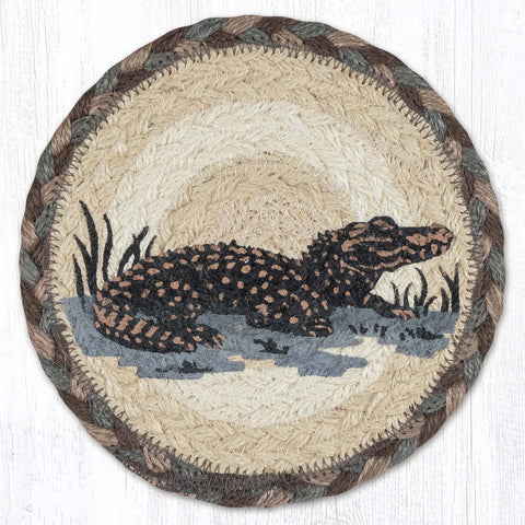 LC-895 Alligator Round Large Coaster 7"x7"