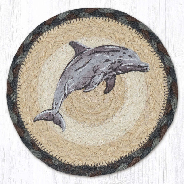 LC-895 Dolphin Round Large Coaster 7"x7"