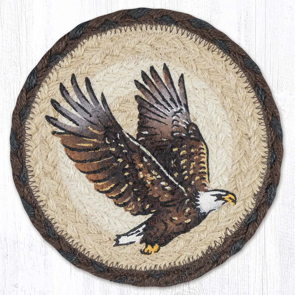 LC-899 Eagle Round Large Coaster 7"x7"