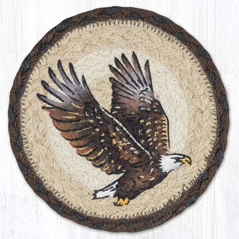 LC-899 Eagle Round Large Coaster 7"x7"