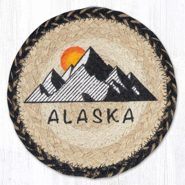 LC-9-93 Alaska Round Large Coaster 7"x7"
