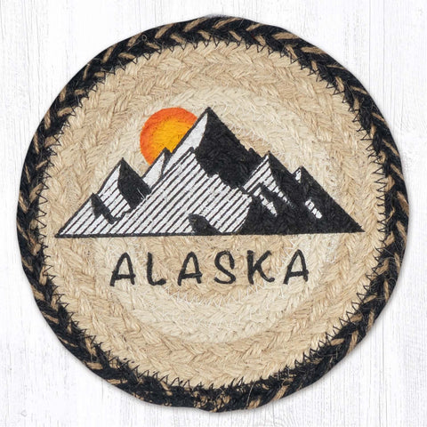 LC-9-93 Alaska Round Large Coaster 7"x7"