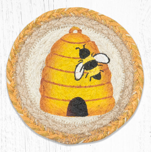 LC-9-101 Beehive Round Large Coaster 7"x7"
