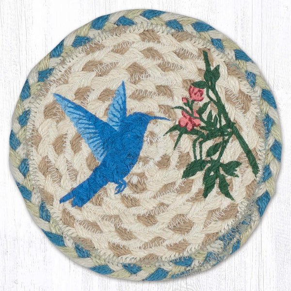 LC-918 Hummingbird Round Large Coaster 7"x7"