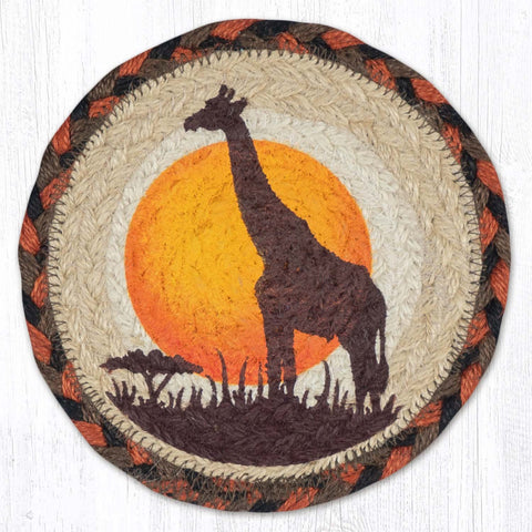LC-919 Giraffe Round Large Coaster 7"x7"