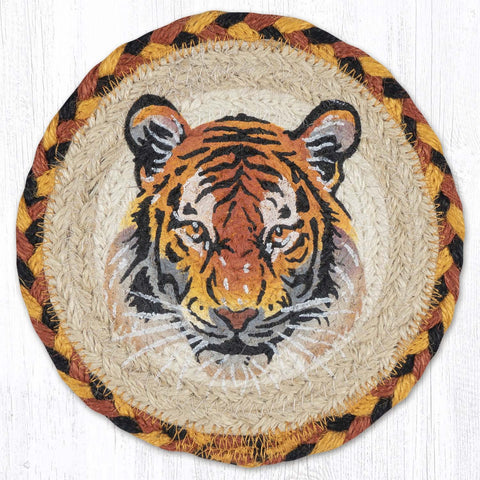 LC-927 Bengal Tiger Round Large Coaster 7"x7"