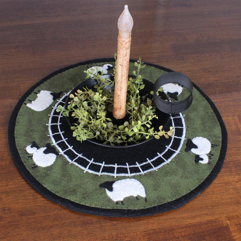 Green Pastures Candle Mat