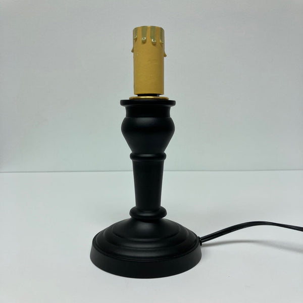 Wellington Spindle Accent Lamp Base – Black | Farmhouse Lighting