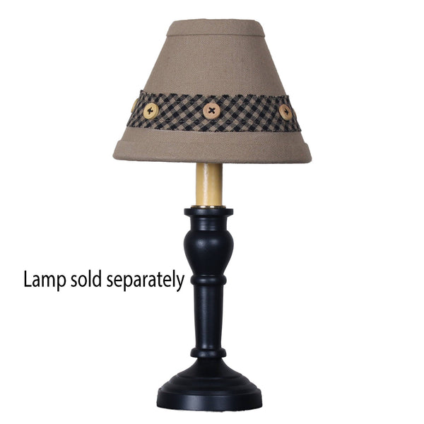 Oat and Gingham 6″ Lampshade | Primitive Country Lighting