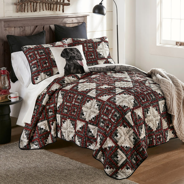 Donna Sharp Log Cabin Star Quilt Set – Rustic Bedding