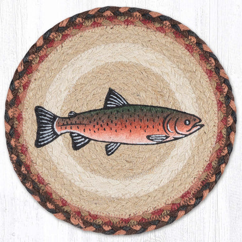 MSPR-10 Pink Salmon Printed Round Trivet 10"x10"