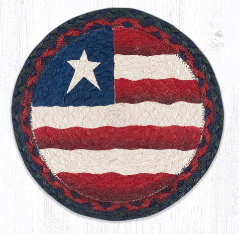 MSPR-15 Primitive Flag Printed Round Trivet 10"x10"