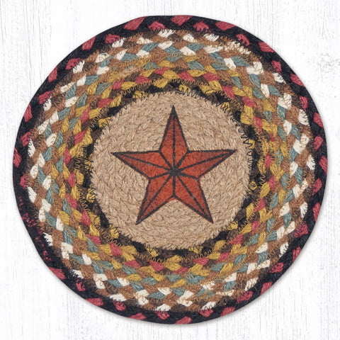 MSPR-19 Barn Star Printed Round Trivet 10"x10"