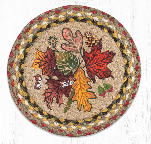 MSPR-24 Autumn Leaves Printed Round Trivet 10"x10"