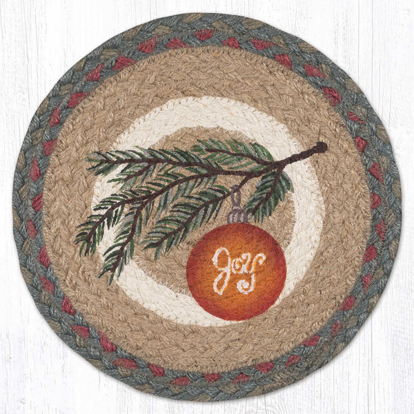 MSPR-25 Ornament on Branch Printed Round Trivet 10"x10"
