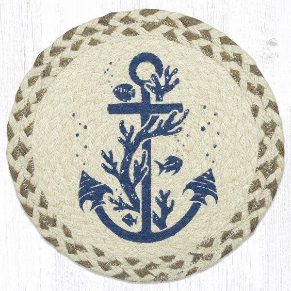 MSPR-61 Anchor Printed Round Trivet 10"x10"