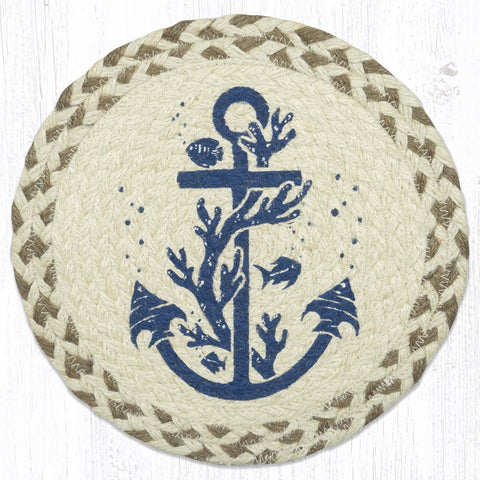 MSPR-61 Anchor Printed Round Trivet 10"x10"