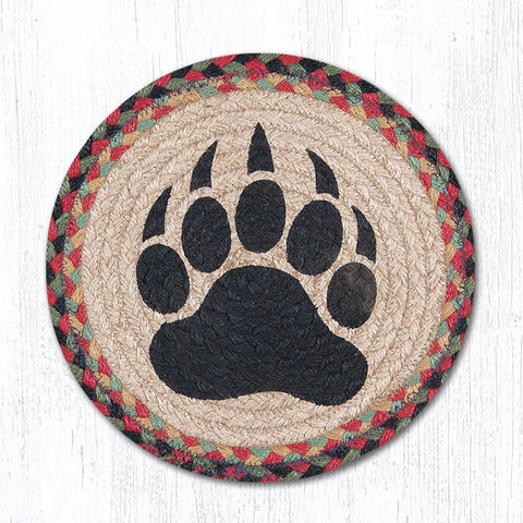 MSPR-81 Bear Paw Printed Round Trivet 10"x10"