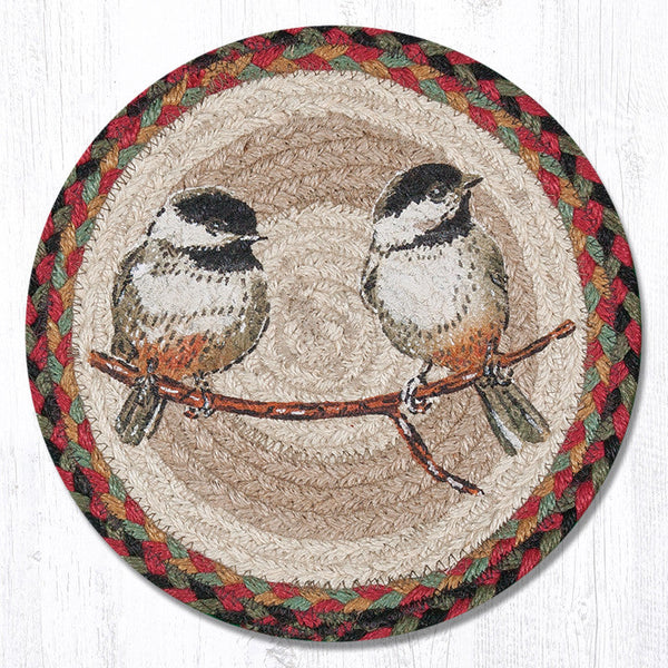 MSPR-81 Chickadee Printed Round Trivet 10"x10"