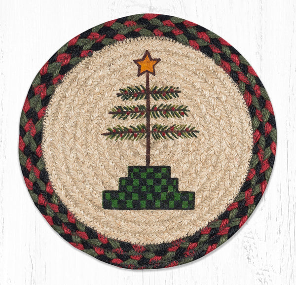 MSPR-81 Feather Tree Printed Round Trivet 10"x10"