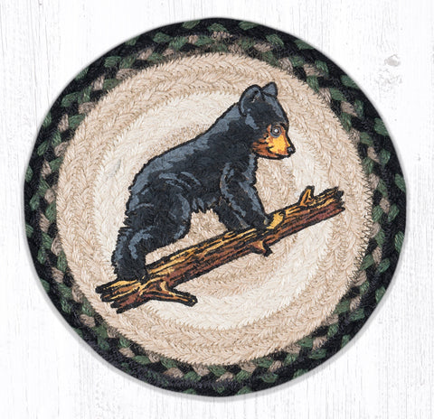 MSPR-116 Bear Cub Printed Round Trivet 10"x10"