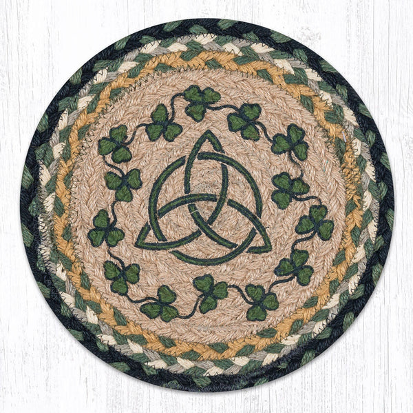 MSPR-116 Irish Shamrock Printed Round Trivet 10"x10"