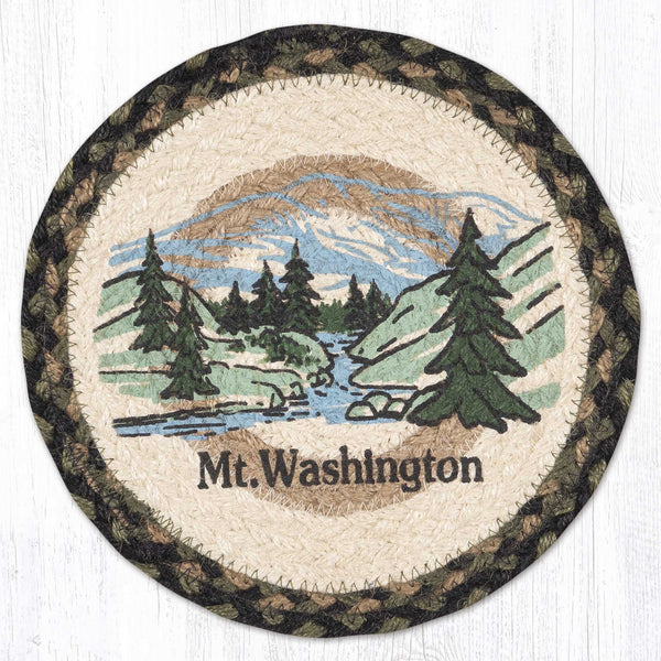 MSPR-116 NH Mt Washington Printed Round Trivet 10"x10"