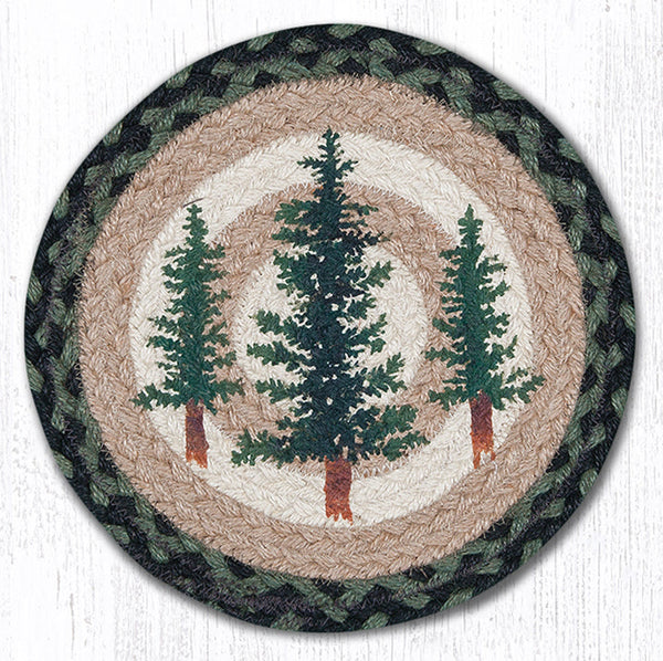 MSPR-116 Tall Timbers Printed Round Trivet 10"x10"