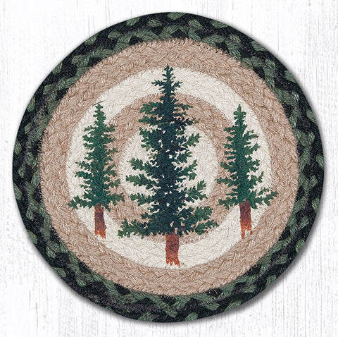 MSPR-116 Tall Timbers Printed Round Trivet 10"x10"