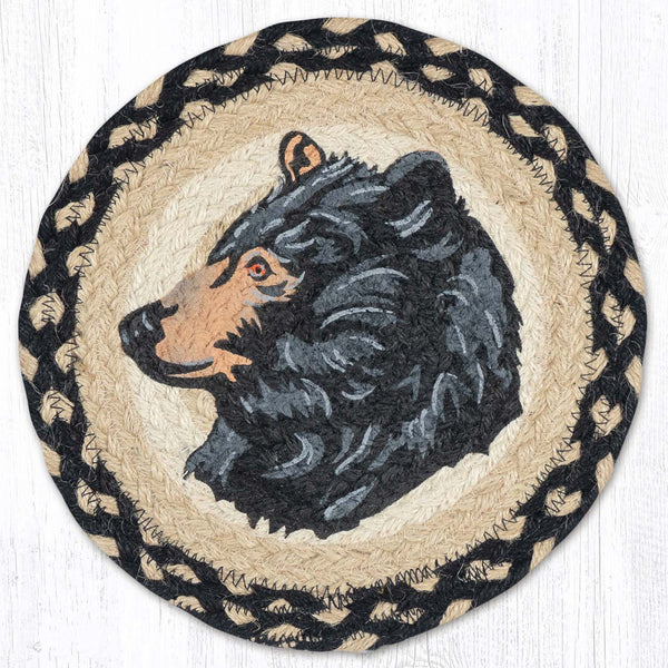 MSPR-121 Bear Profile Printed Round Trivet 10"x10"