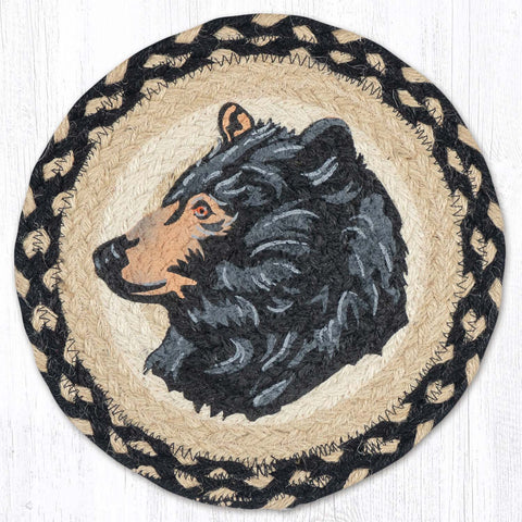 MSPR-121 Bear Profile Printed Round Trivet 10"x10"