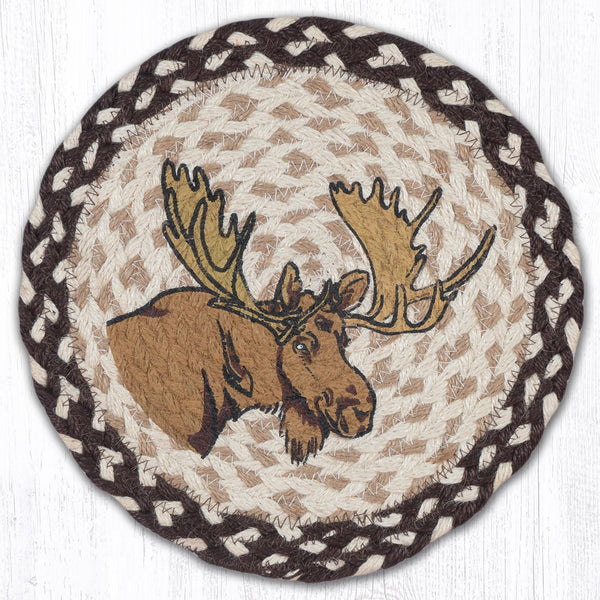 MSPR-130 Moose Printed Round Trivet 10"x10"