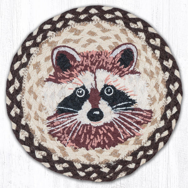 MSPR-130 Raccoon Printed Round Trivet 10"x10"
