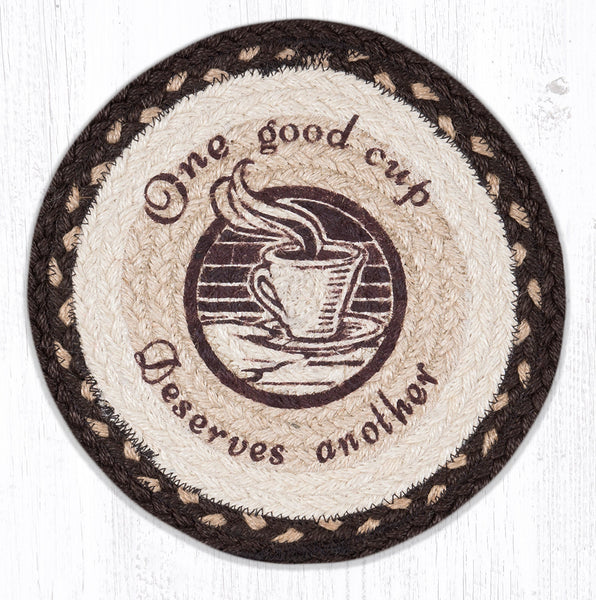 MSPR-133 One Good Cup Printed Round Trivet 10"x10"