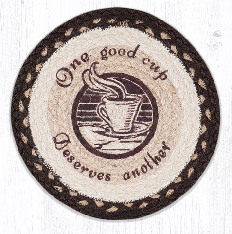 MSPR-133 One Good Cup Printed Round Trivet 10"x10"