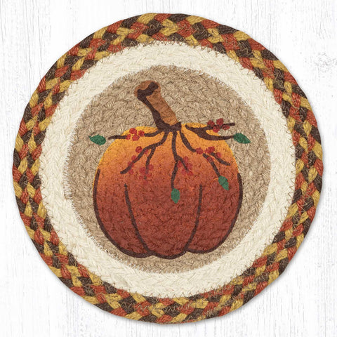 MSPR-222 Harvest Pumpkin Printed Round Trivet 10"x10"