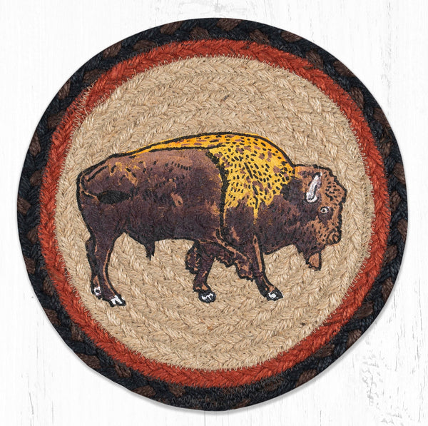 MSPR-240 Buffalo Printed Round Trivet 10"x10"