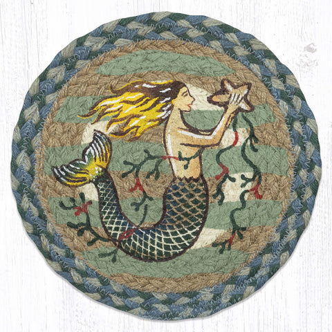MSPR-245 Mermaid Printed Round Trivet 10"x10"
