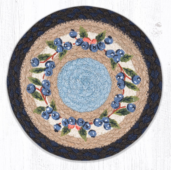 MSPR-312 Blueberry Vine Printed Round Trivet 10"x10"