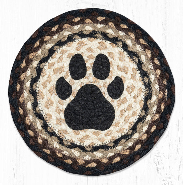 MSPR-313 Dog Paw Printed Round Trivet 10"x10"