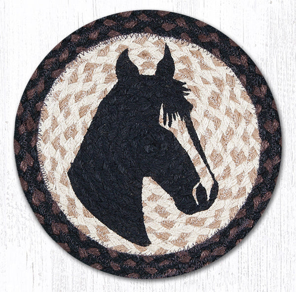 MSPR-313 Horse Portrait Printed Round Trivet 10"x10"
