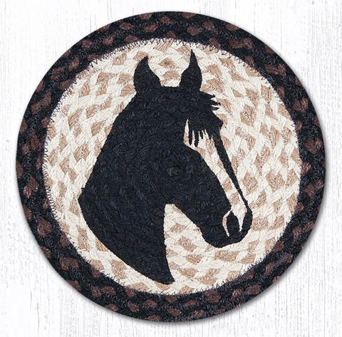 MSPR-313 Horse Portrait Printed Round Trivet 10"x10"