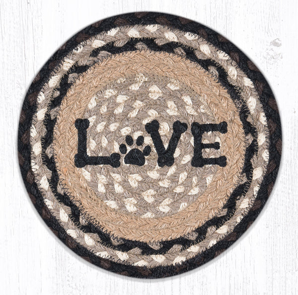 MSPR-313 Love Pet Printed Round Trivet 10"x10"