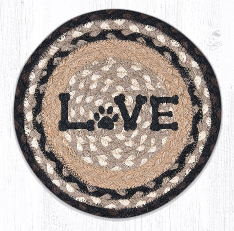 MSPR-313 Love Pet Printed Round Trivet 10"x10"